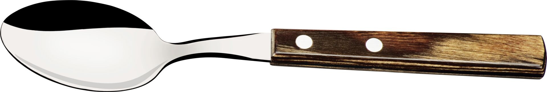 Steak-/Pizzabesteck "Churrasco" Löffel L: 19,5cm braun